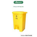 thùng rác nhựa 80l đạp chân